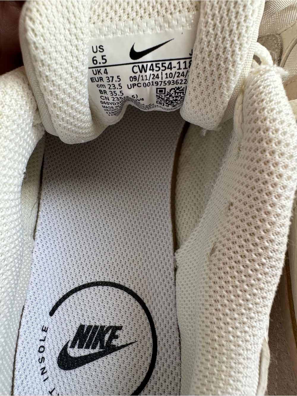 Nike Women’s Air Max Sneakers in White and Gum - Picture 7 of 9
